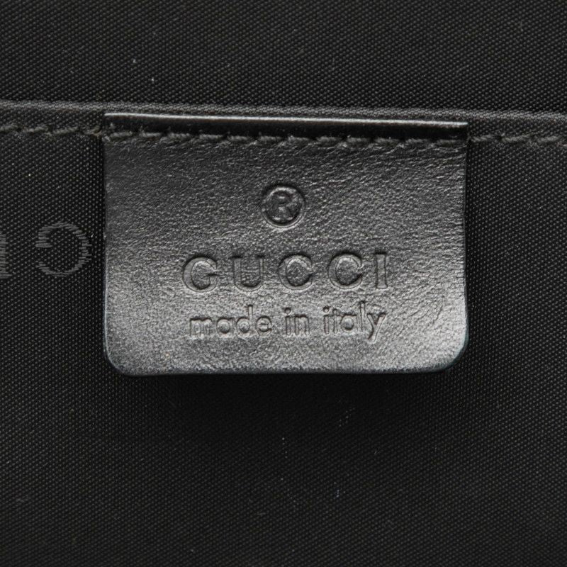 Gucci Flap Backpack Black Nylon Leather — view 7