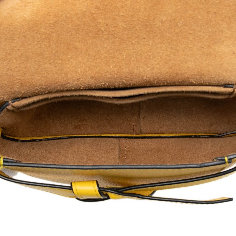 Loewe Gate Mini Crossbody Shoulder Bag Yellow Leather — view 4