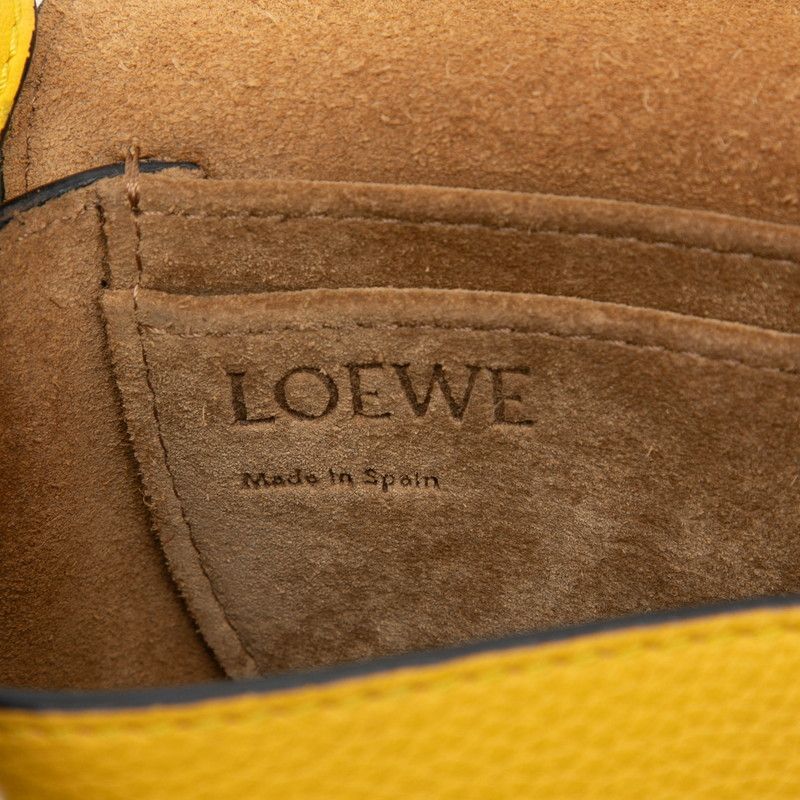 Loewe Gate Mini Crossbody Shoulder Bag Yellow Leather — view 5