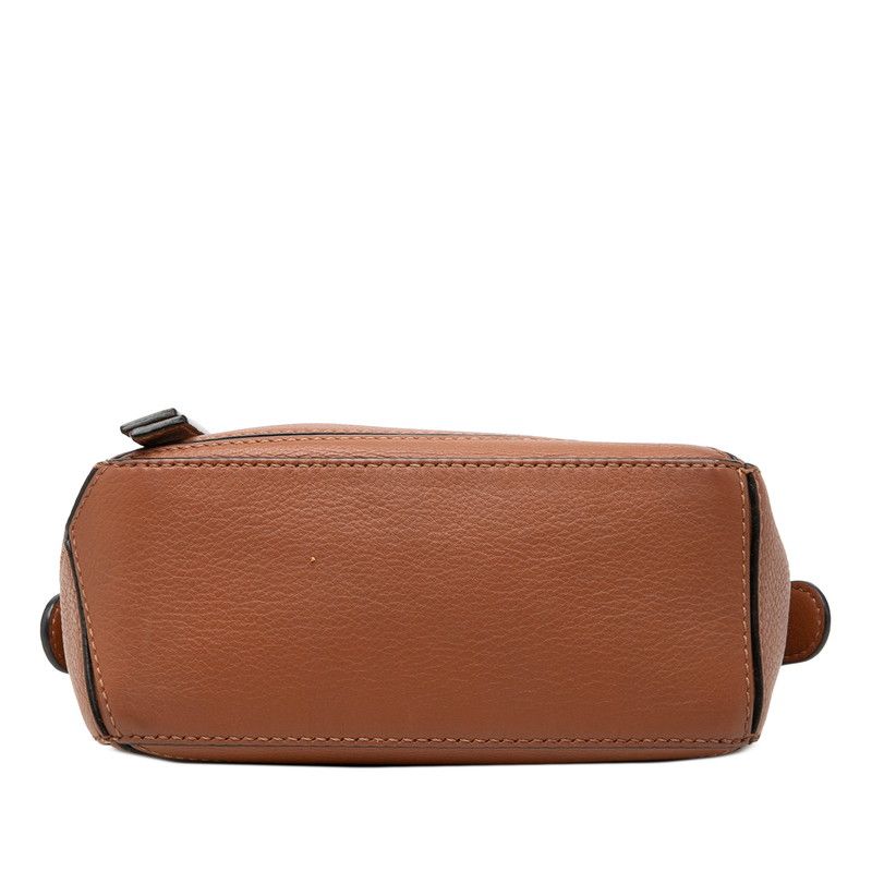 Loewe Anagram Puzzle Mini 2-Way Shoulder Bag Brown Leather — view 3