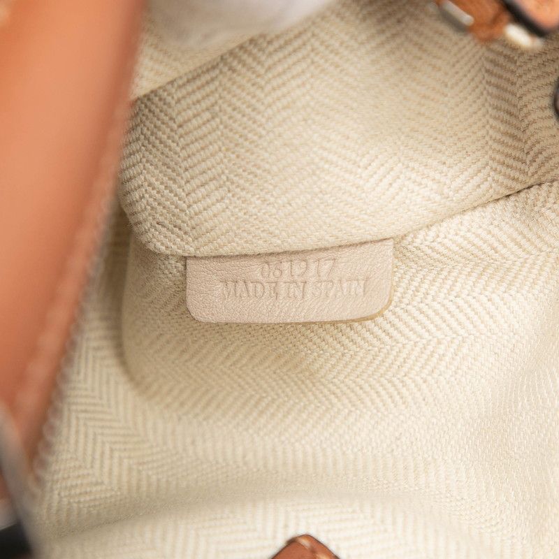 Loewe Anagram Puzzle Mini 2-Way Shoulder Bag Brown Leather — view 6