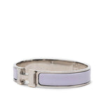 Hermes Clic Clac Bangle Silver Purple Metal 1- Bracelet — view 2
