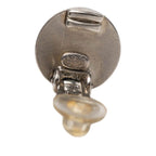 Chanel CC Logo Vintage Earrings Silver Gold Metal — view 3