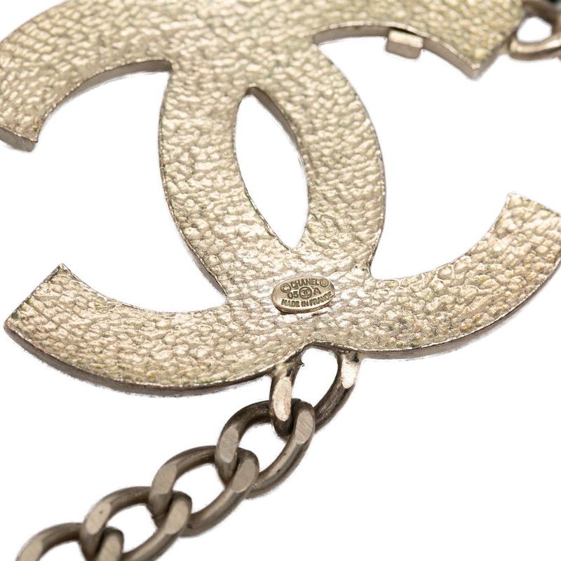 Chanel CC Logo Heart Chain Belt Gold Plated — view 2