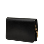 Dior Crossbody Chain Shoulder Bag Black Leather — view 2