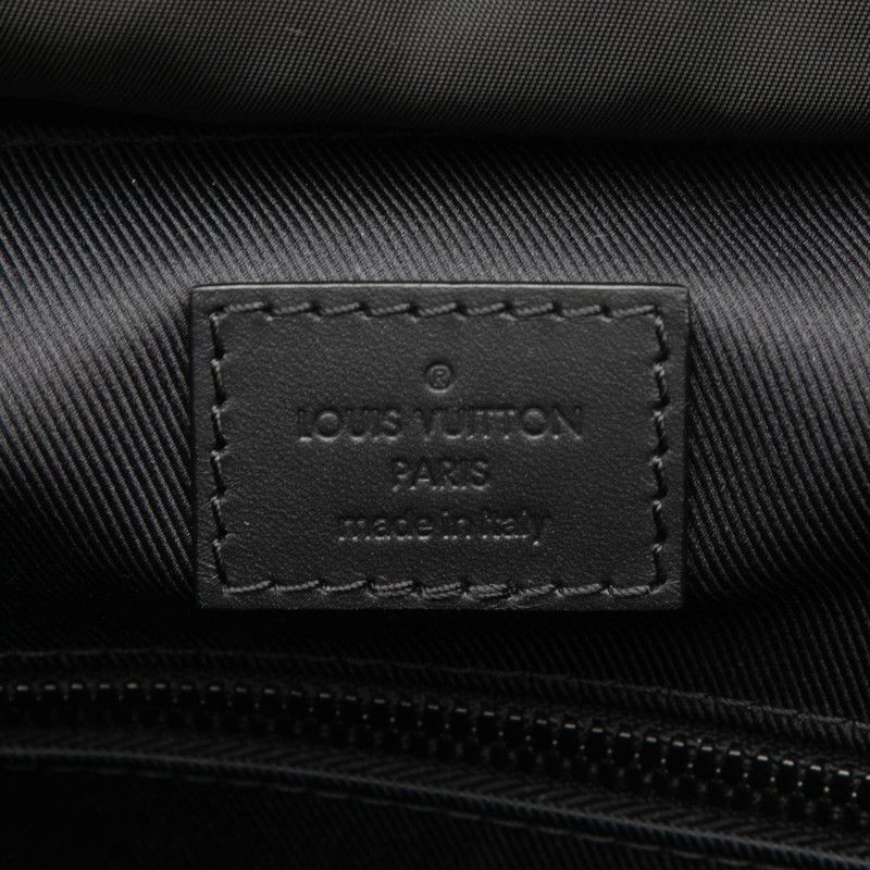 Louis Vuitton Monogram Shadow Discovery Backpack Black Noir Leather — view 7