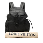 Louis Vuitton Monogram Shadow Discovery Backpack Black Noir Leather — view 9
