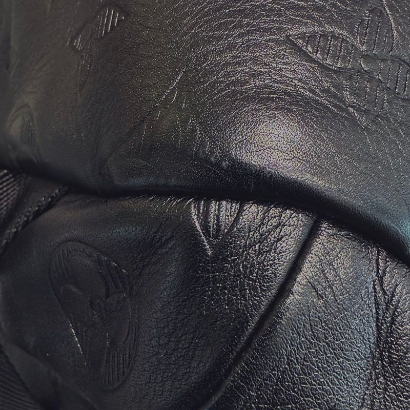 Louis Vuitton Monogram Shadow Discovery Backpack Black Noir Leather — view 5