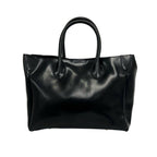 Saint Laurent Vintage YSL Logo Leather Tote Black — view 3