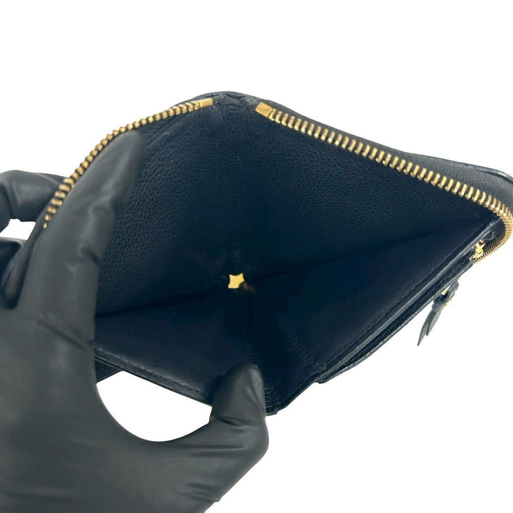 Louis Vuitton Zippy Coin Purse Monogram Empreinte Leather Bifold Wallet Noir — view 8