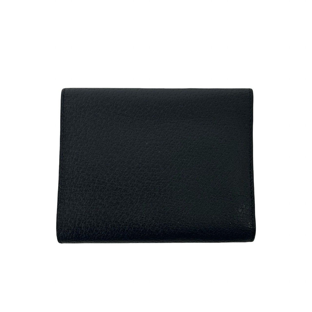 Gucci Horsebit Leather Trifold Wallet Bill Purse Coin Card Case Black — view 2