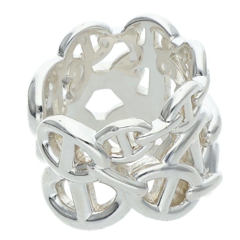 Hermes Chaine D'ancre Enchainee GM Silver Ring — view 4