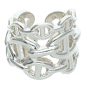 Hermes Chaine D'ancre Enchainee GM Silver Ring