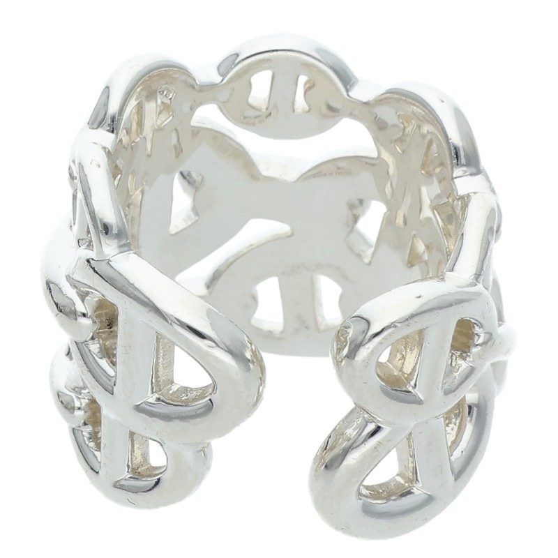 Hermes Chaine D'ancre Enchainee GM Silver Ring — view 2