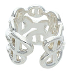 Hermes Chaine D'ancre Enchainee GM Silver Ring — view 2