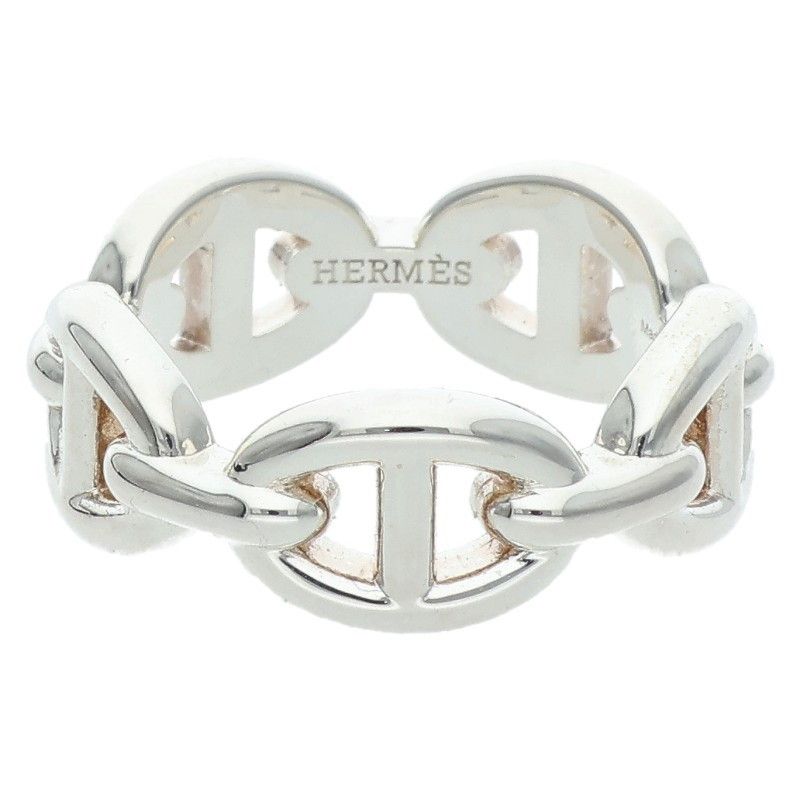 Hermes Chaine D'ancre Enchainee PM Silver Ring