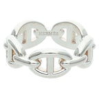 Hermes Chaine D'ancre Enchainee PM Silver Ring