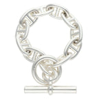Hermes Chaine D'ancre TGM Silver Bracelet