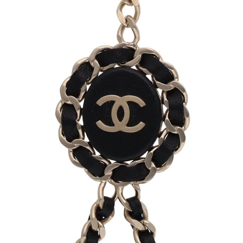 Chanel Leather Cut Replacement Chain Necklace — view 3