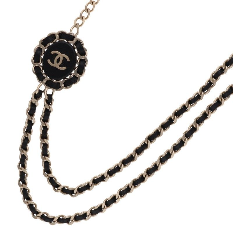 Chanel Leather Cut Replacement Chain Necklace