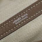 Hermes Garden Party PM 36 Tote Country Etoupe Gray Silver — view 8