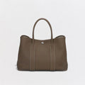 Hermes Garden Party PM 36 Tote Country Etoupe Gray Silver