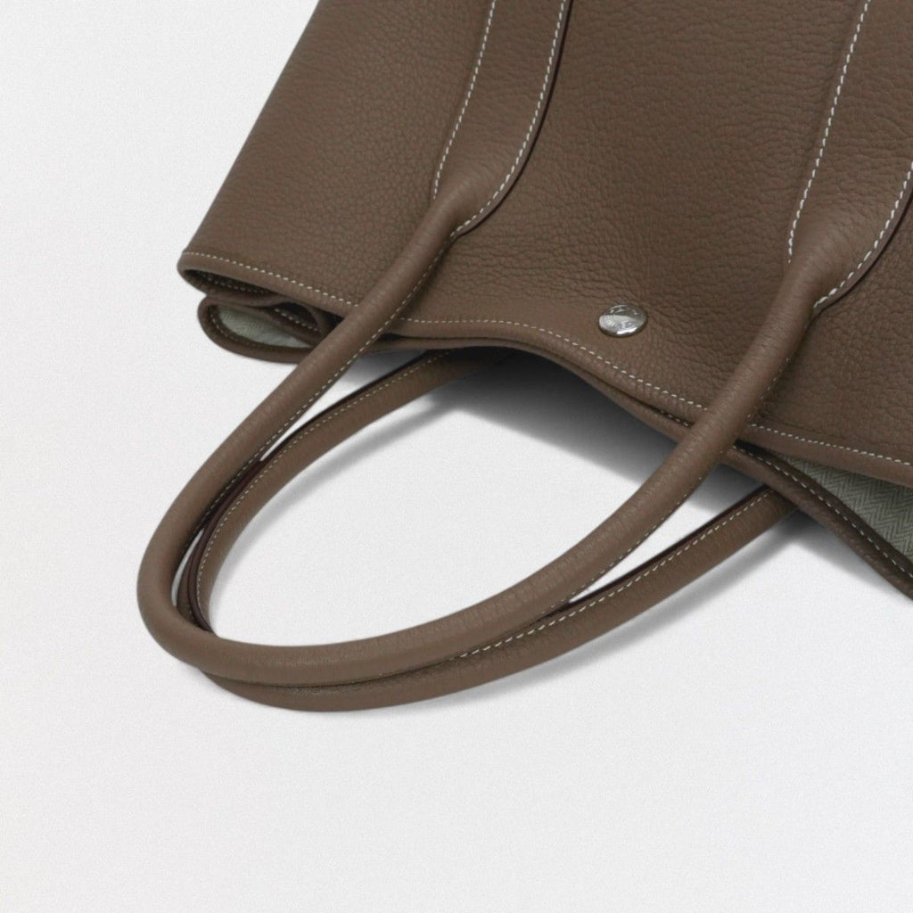 Hermes Garden Party PM 36 Tote Country Etoupe Gray Silver — view 4