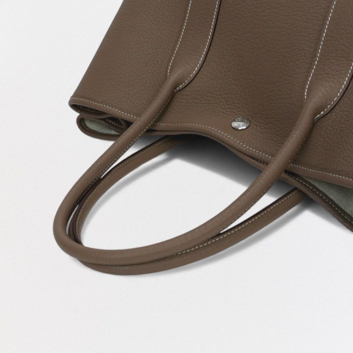 Hermes Garden Party PM 36 Tote Country Etoupe Gray Silver — view 4