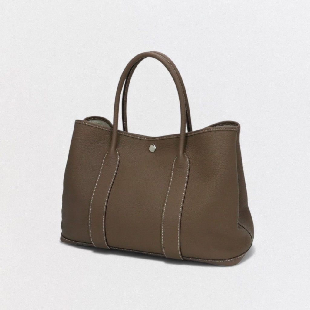 Hermes Garden Party PM 36 Tote Country Etoupe Gray Silver — view 2