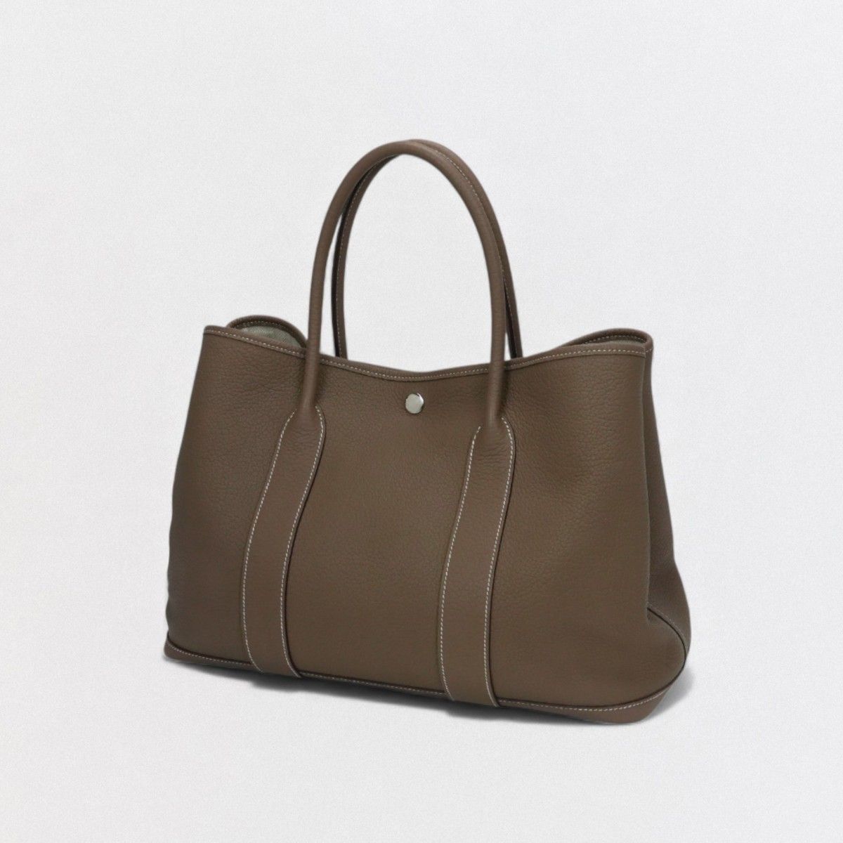 Hermes Garden Party PM 36 Tote Country Etoupe Gray Silver — view 2