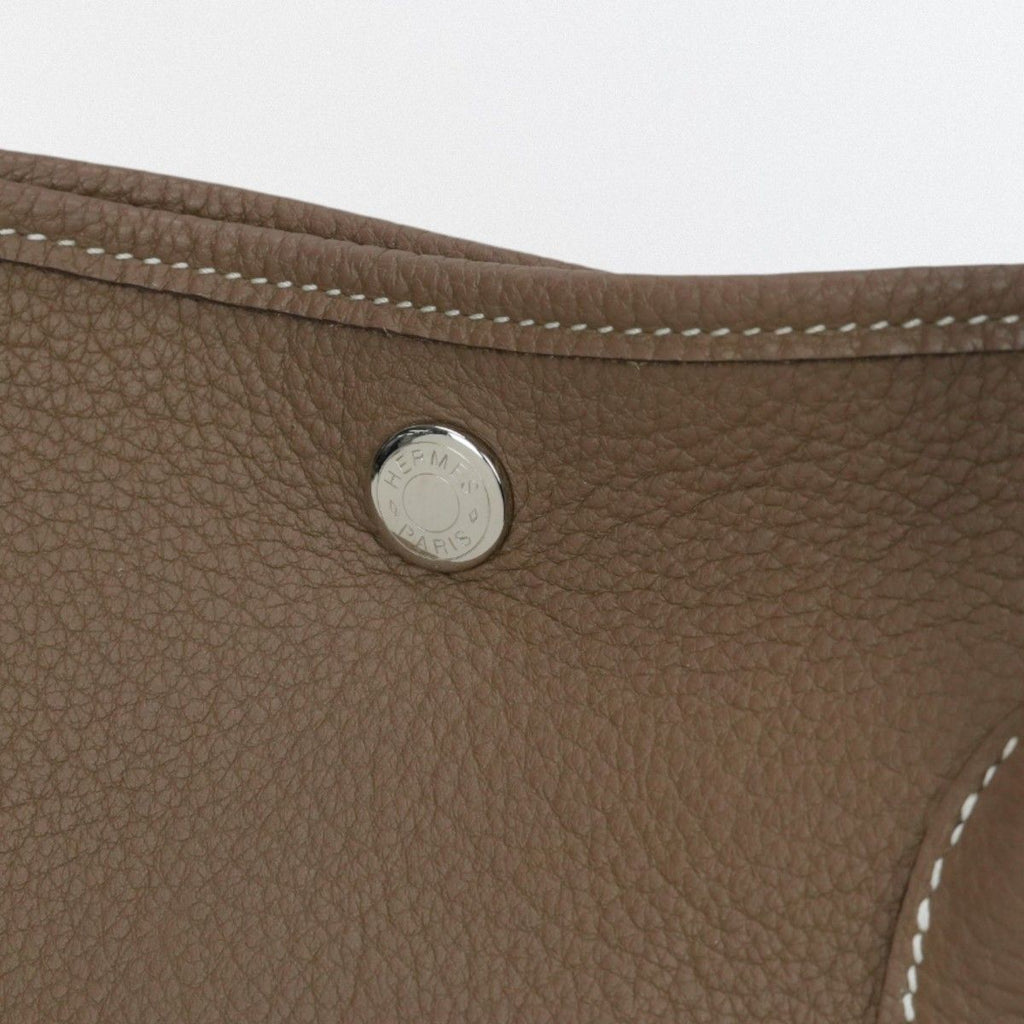Hermes Garden Party PM 36 Tote Country Etoupe Gray Silver — view 7