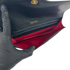 Gucci Vintage GG Logo Sherry Line Canvas Leather Pouch Black — view 7