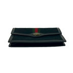 Gucci Vintage GG Logo Sherry Line Canvas Leather Pouch Black — view 6