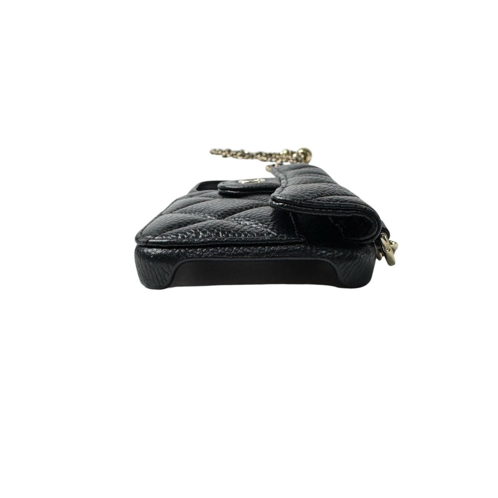 Chanel Phone Case Caviar Chain — view 3