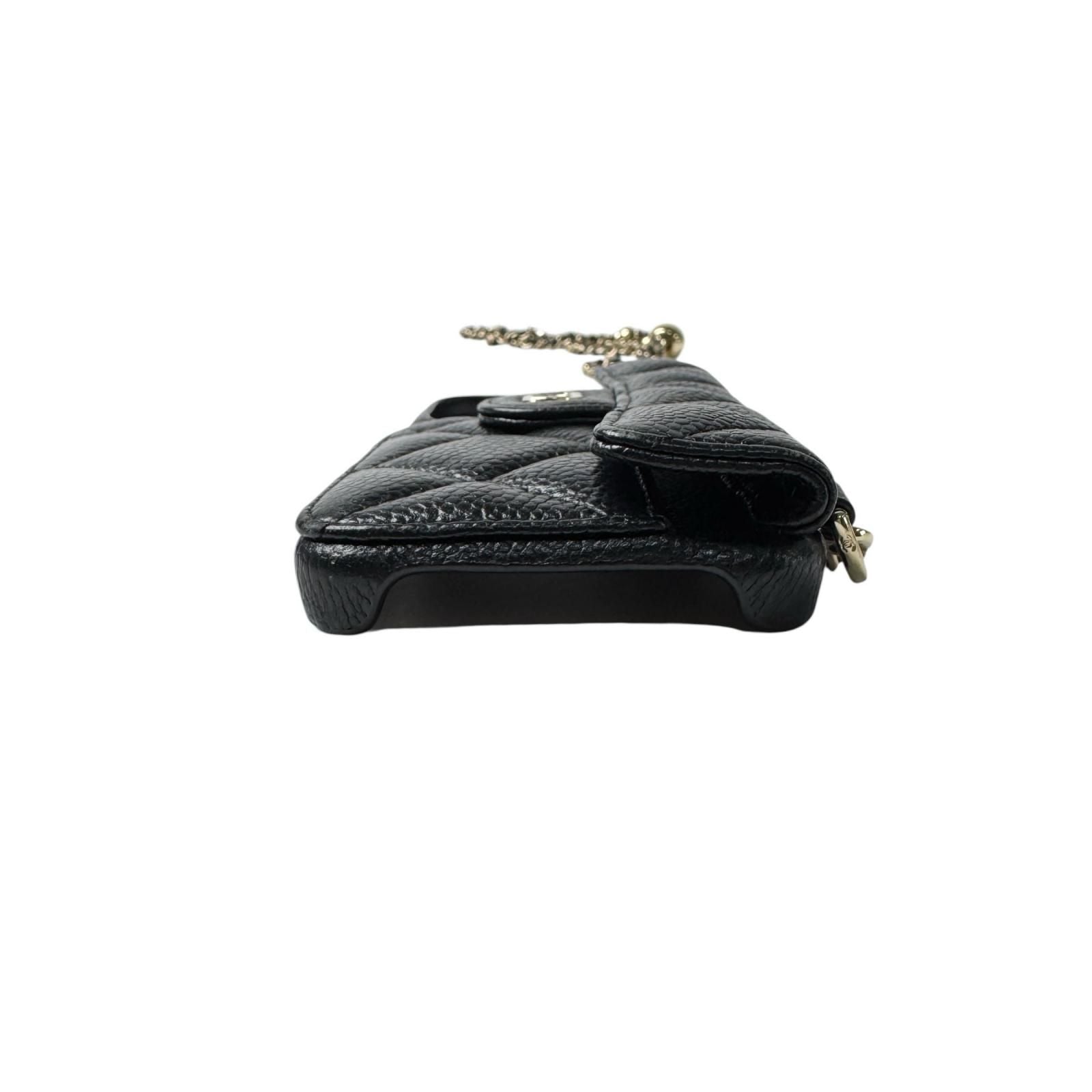 Chanel Phone Case Caviar Chain — view 3