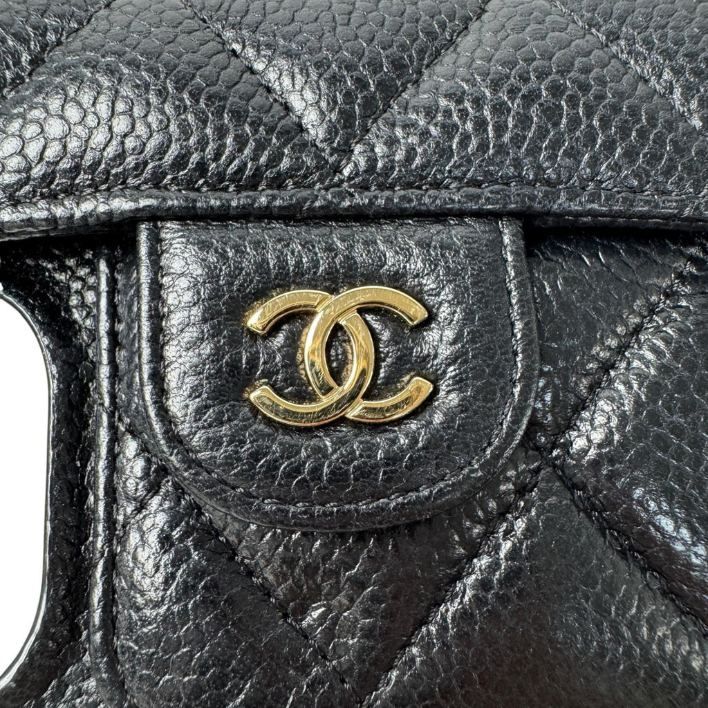 Chanel Phone Case Caviar Chain — view 7