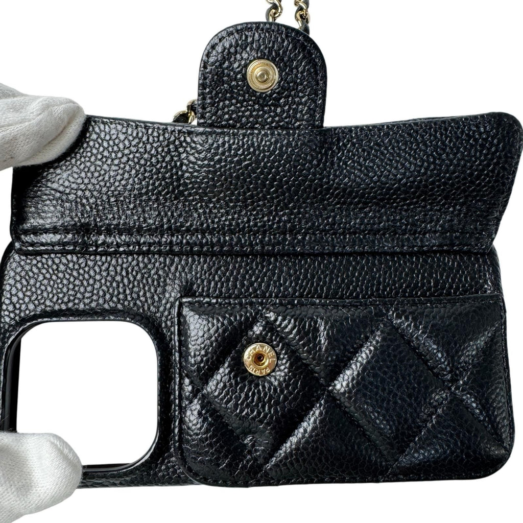 Chanel Phone Case Caviar Chain — view 6