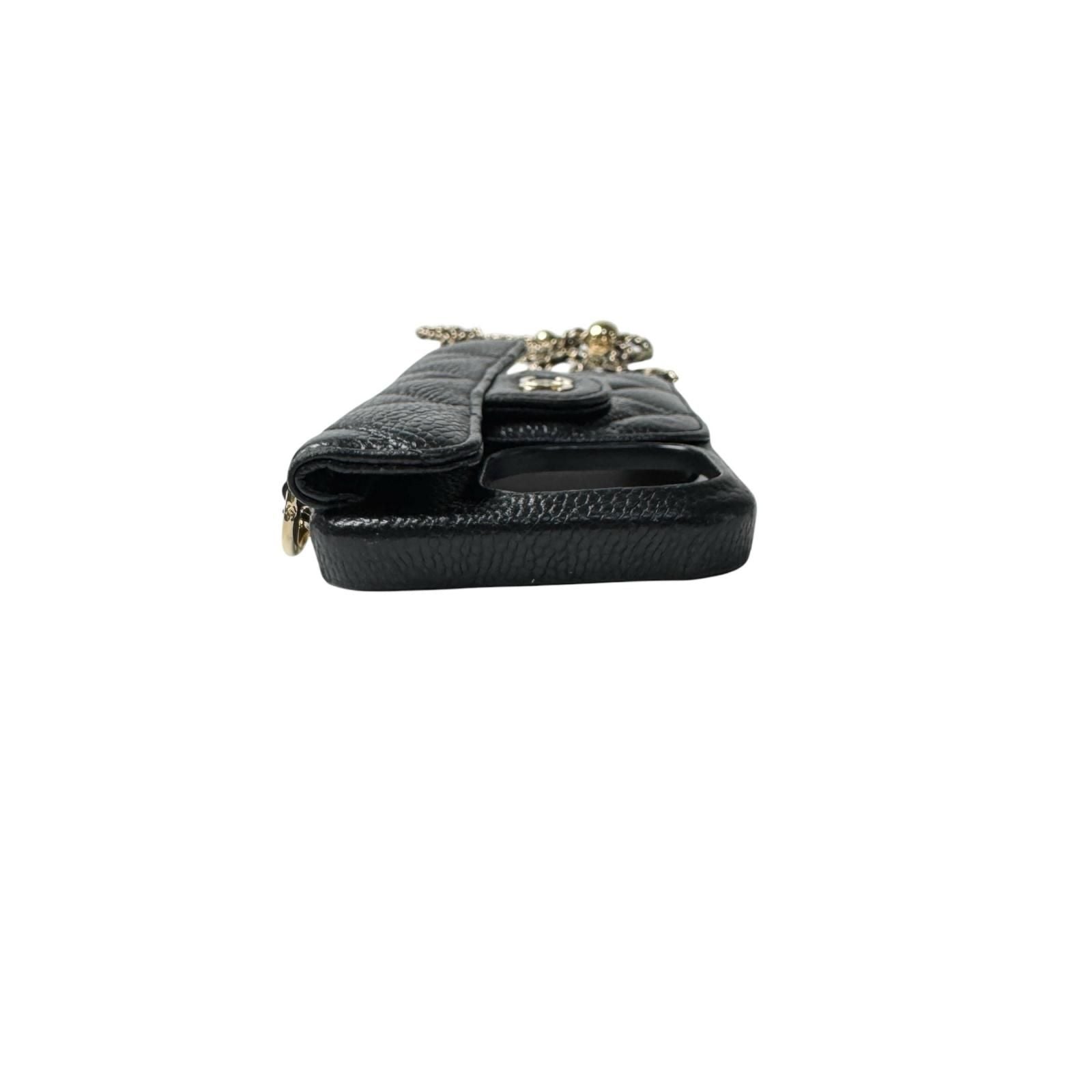 Chanel Phone Case Caviar Chain — view 4