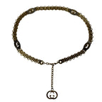 Gucci Interlocking Chain Belt with Logo Charm 75 — view 2