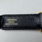 Hermes Attache Soie Bag Strap Black — view 5