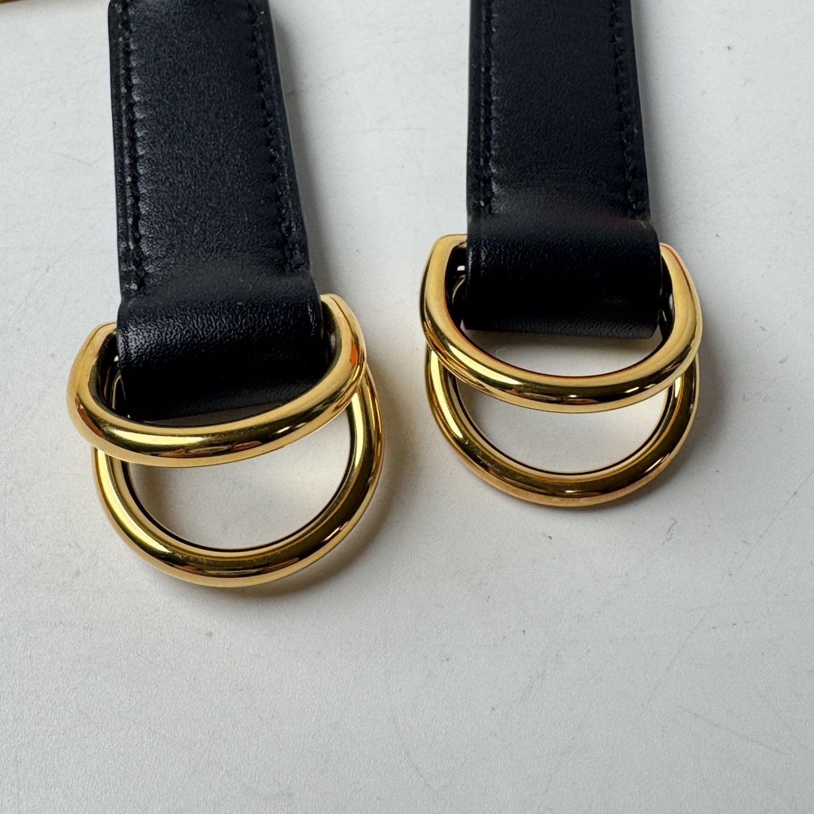 Hermes Attache Soie Bag Strap Black — view 4