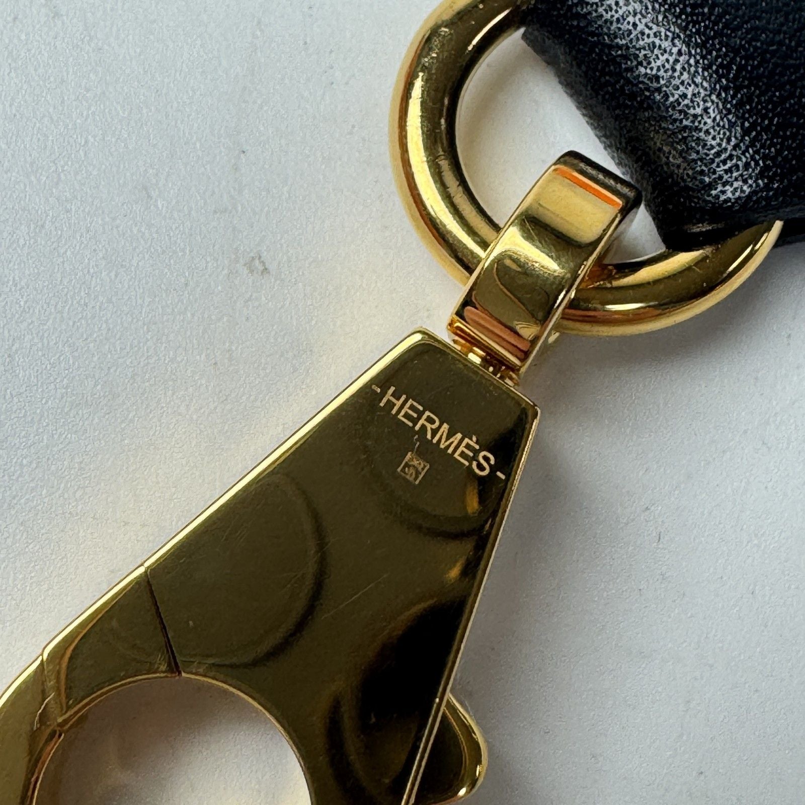 Hermes Attache Soie Bag Strap Black — view 6