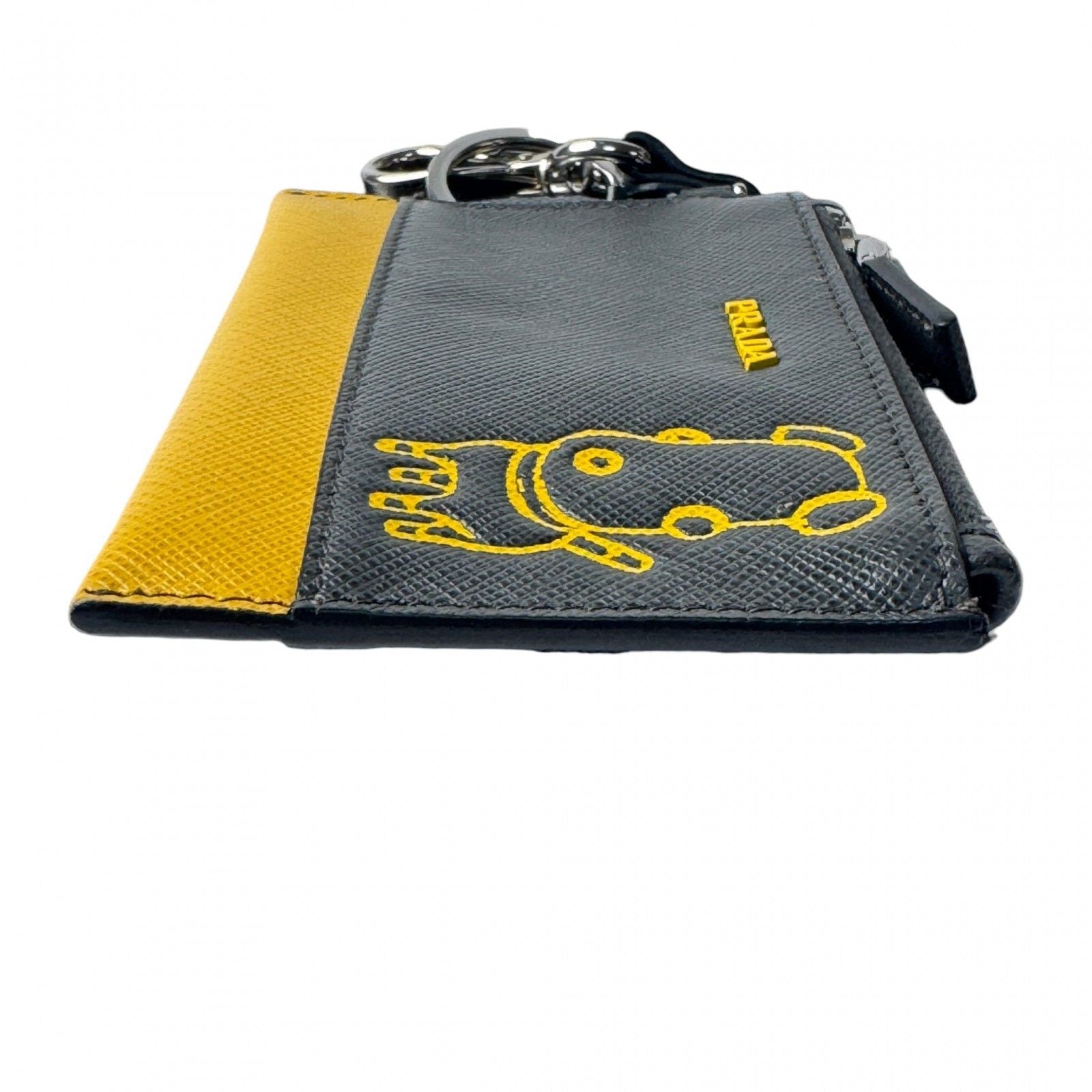 Prada Saffiano Dog Illustration Coin Case — view 3