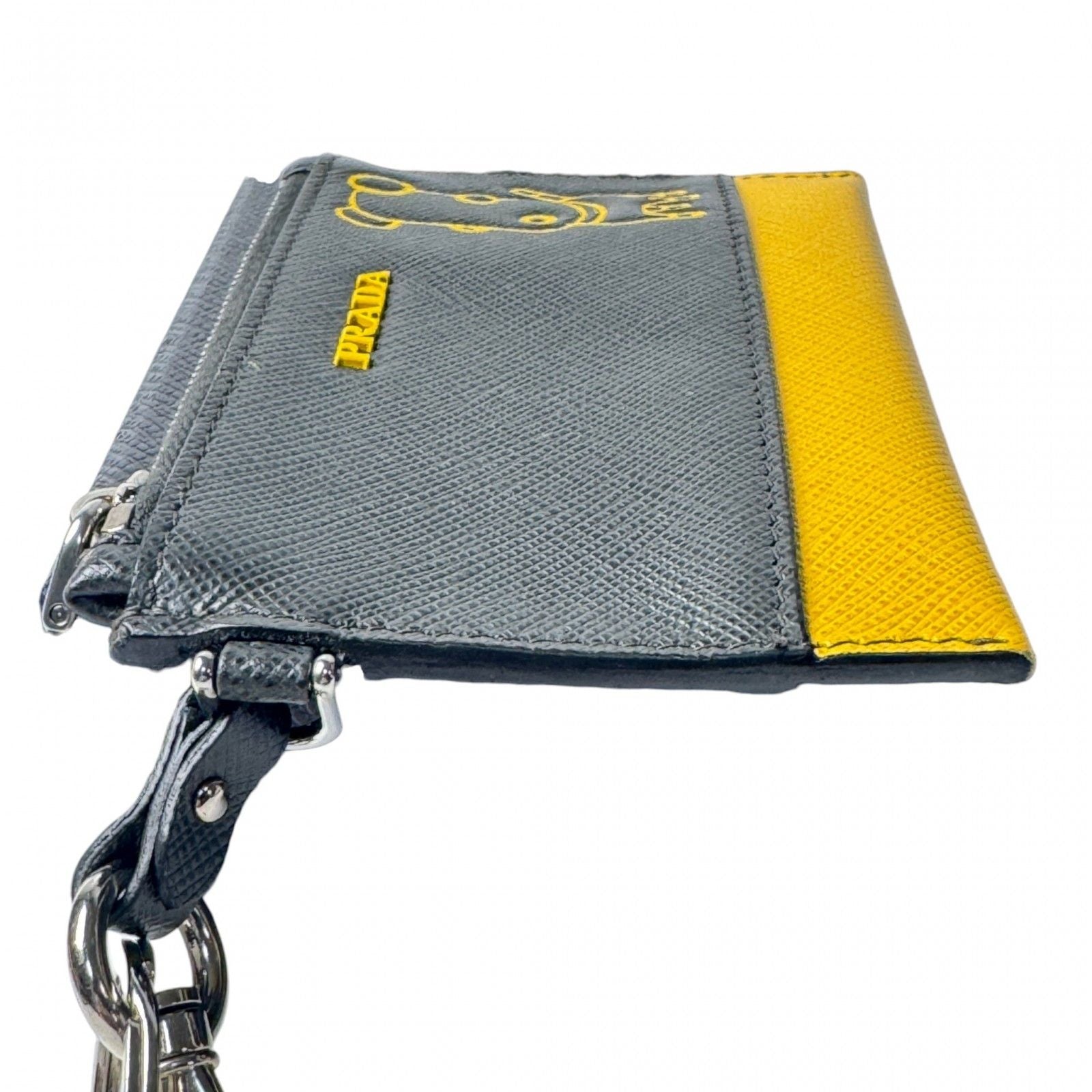 Prada Saffiano Dog Illustration Coin Case — view 4