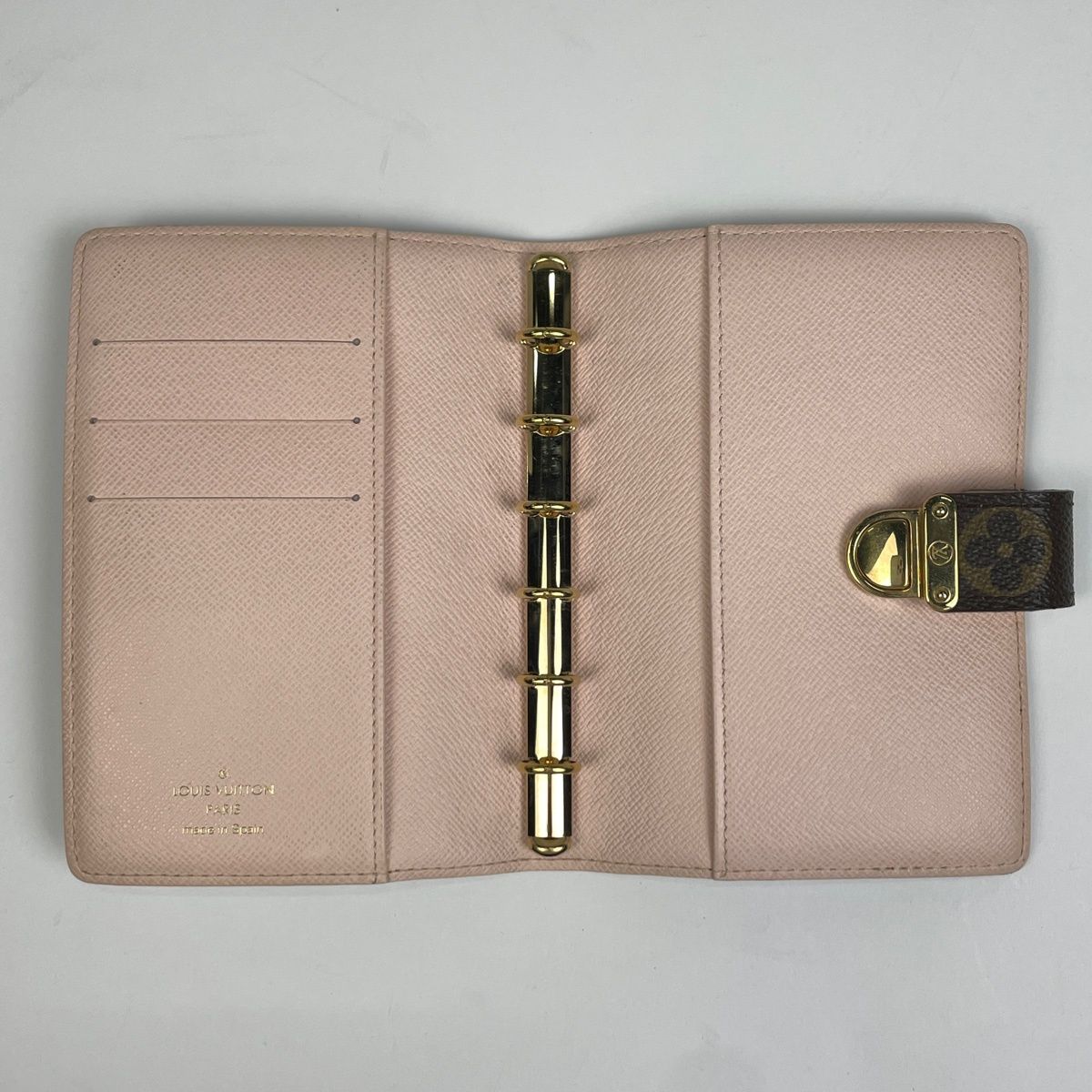 Louis Vuitton Agenda PM System Notebook Book Cover Monogram Brown — view 6