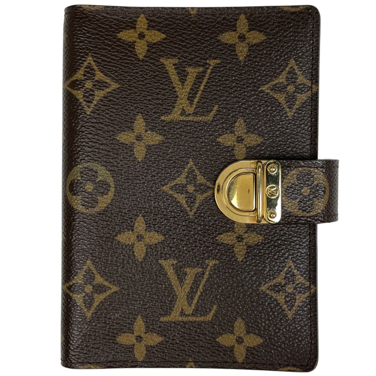Louis Vuitton Agenda PM System Notebook Book Cover Monogram Brown