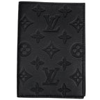 Louis Vuitton Couverture Passport NM Cover Monogram Shadow Leather Ultra Black