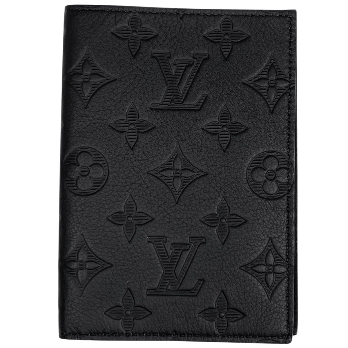 Louis Vuitton Couverture Passport NM Cover Monogram Shadow Leather Ultra Black