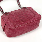 Chanel CC Logo Chain Shoulder Bag Quilted Leather — view 2