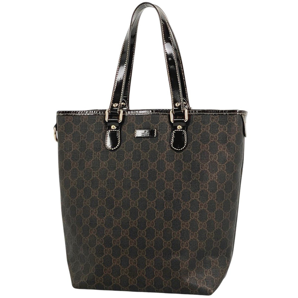 Gucci GG Pattern Tote Dark Brown